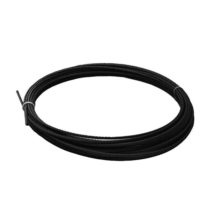 5/32" 7x7 T316 Black Stainless Steel Cable Cable Cable Bullet 50' Black Oxide Finish