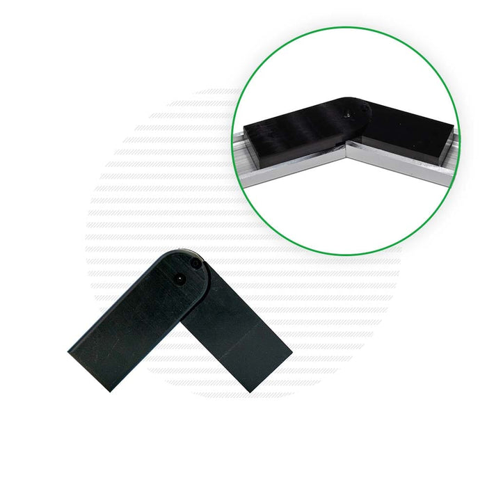 Adjustable Horizontal Corner Spline for Aluminum Handrail Handrail Northern Indiana Axle, LLC