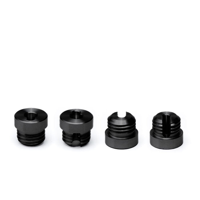 Deluxe Cable Rail Post Hole Cover | Black Finish Cable Bullet