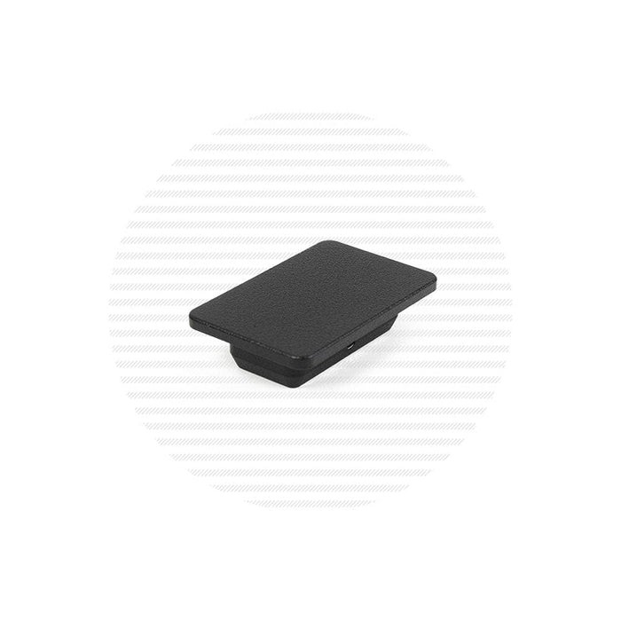 End Cap for Reinforced Aluminum Handrail Handrail Cable Bullet Flat Black (Fine Texture)