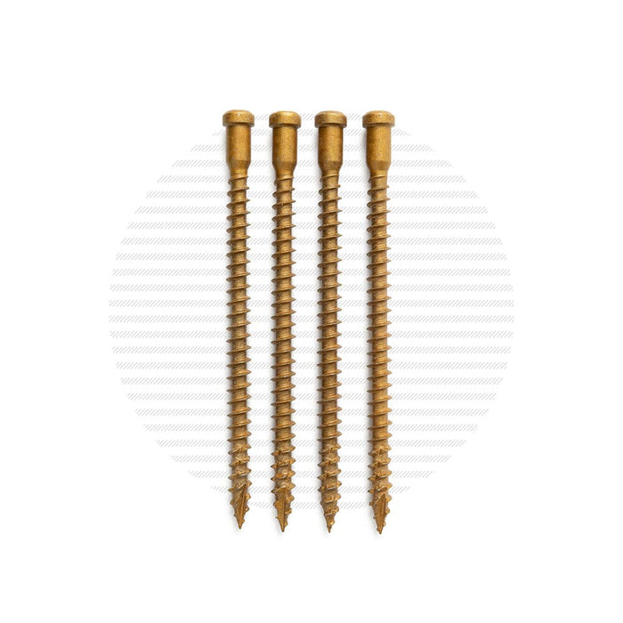 Post Mounting Screw Packs | 4-Pack Hardware Cable Bullet Coated
