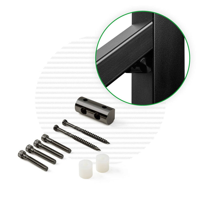 Post-Side Handrail Bracket | Black Finish Hardware Cable Bullet