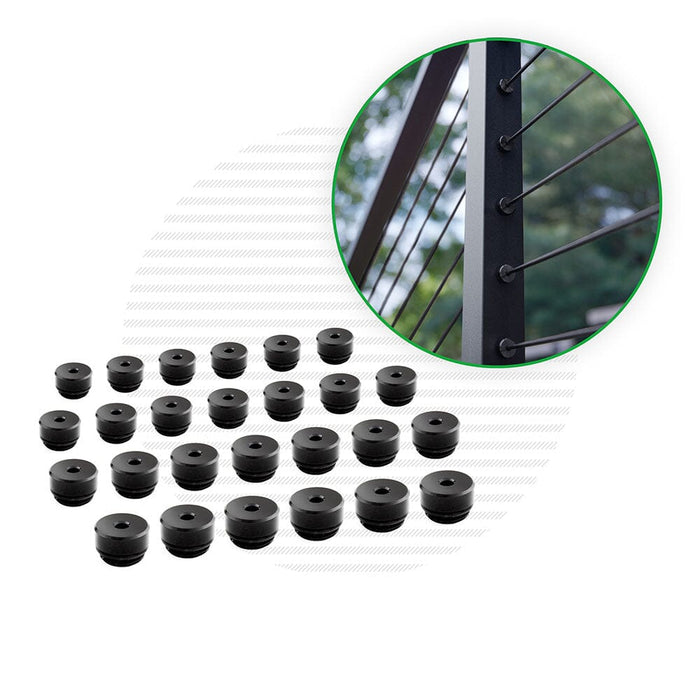 Signature Midnight Deluxe Post Hole Cover Hardware Cable Bullet 26