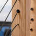 Black Deluxe Cable Rail Post Hole Cover Hardware Cable Bullet 