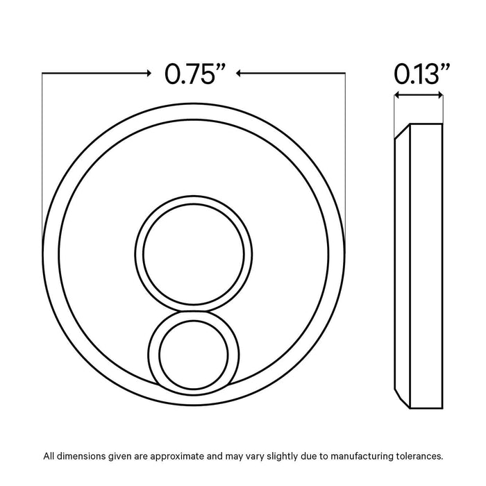 Cable Rail Post Hole Cover | Black Finish Hardware Cable Bullet 