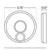 Cable Rail Post Hole Cover | Black Finish Hardware Cable Bullet 