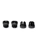Deluxe Cable Rail Post Hole Cover | Black Finish Cable Bullet 