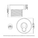 Deluxe Cable Rail Post Hole Cover | Black Finish Hardware Cable Bullet 