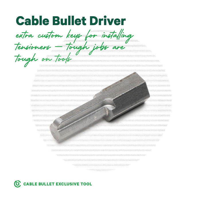 Installation Kit Add-On for Hardwood Posts Installation Kits Cable Bullet 