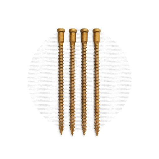 Post Mounting Screw Packs | 4-Pack Hardware Cable Bullet Coated 