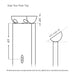 Signature Select Top Mount Line Post Cable Bullet 