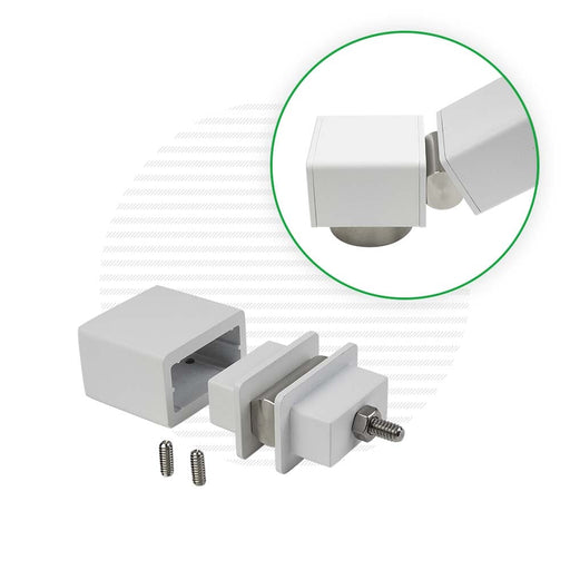 Signature Series Handrail Hinge for Stair Ends Assemblies Cable Bullet Sky White (Fine Texture) 