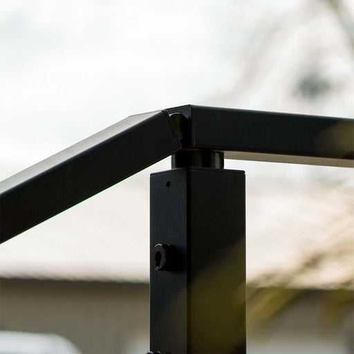 Signature Series Handrail Hinge for Stair Transitions | Black Finish Cable Bullet 