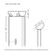 Signature Series Top Mount Cable Railing Line Post Posts Cable Bullet 